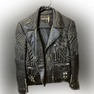 Roberto Cavalli Leather motorcycle jacket